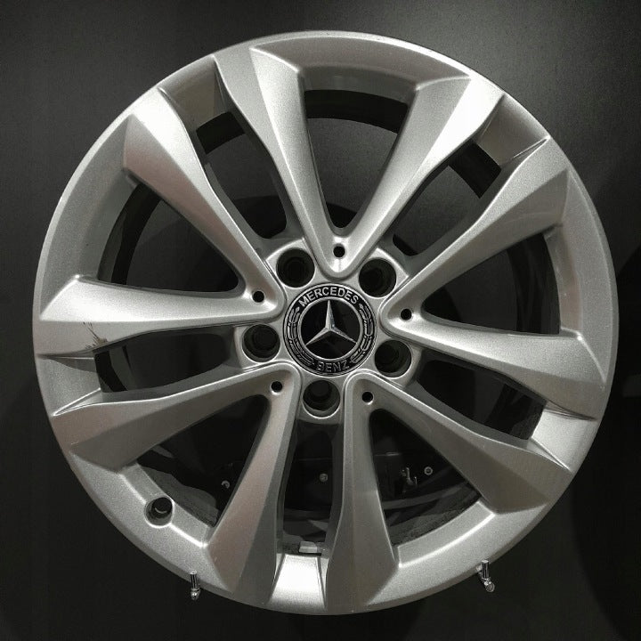 1x Alufelge 17 Zoll 7.0" 5x112 48 5ET Glanz Silber A2054018000- Mercedes-Benz FEL2272594423vs