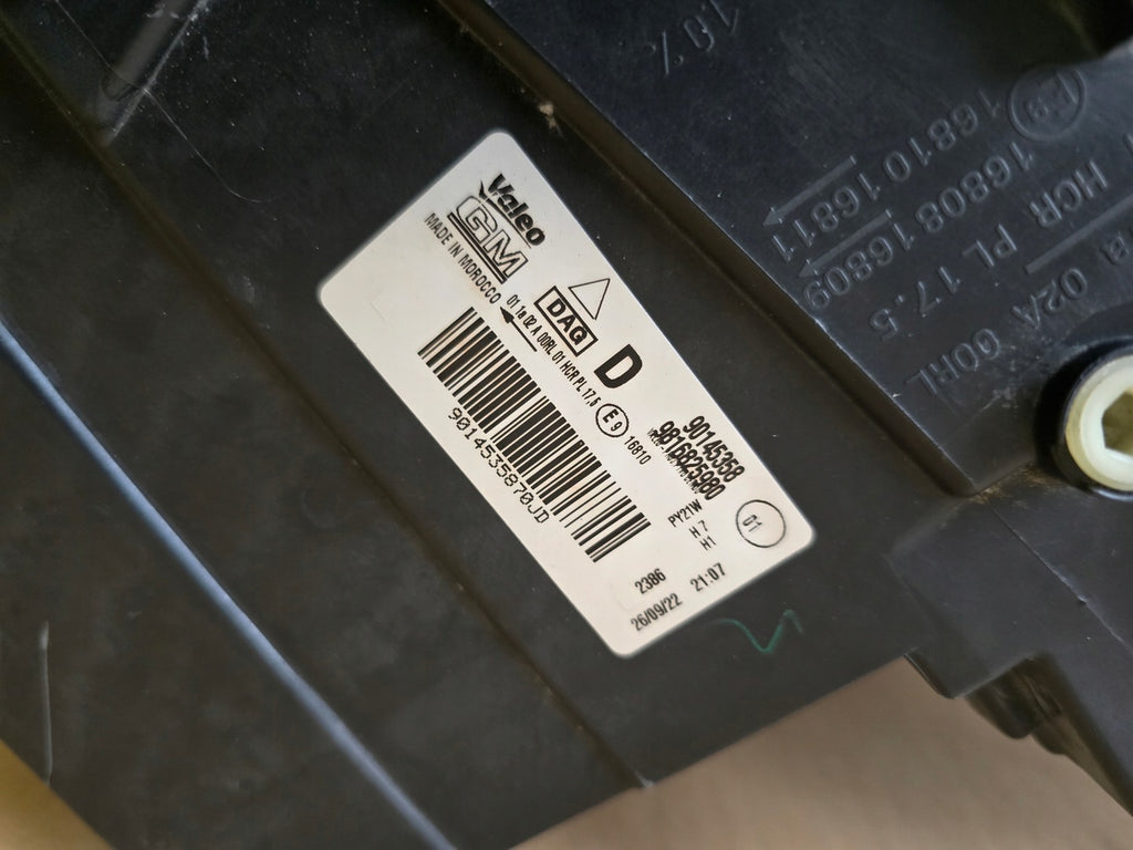 Frontscheinwerfer Opel E Combo 9816825980 Rechts Scheinwerfer Headlight SCH1844479361qk