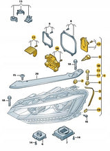 Laden Sie das Bild in den Galerie-Viewer, Frontscheinwerfer VW Touran 5TB941113A LED Links Scheinwerfer Headlight SCH1902645253op