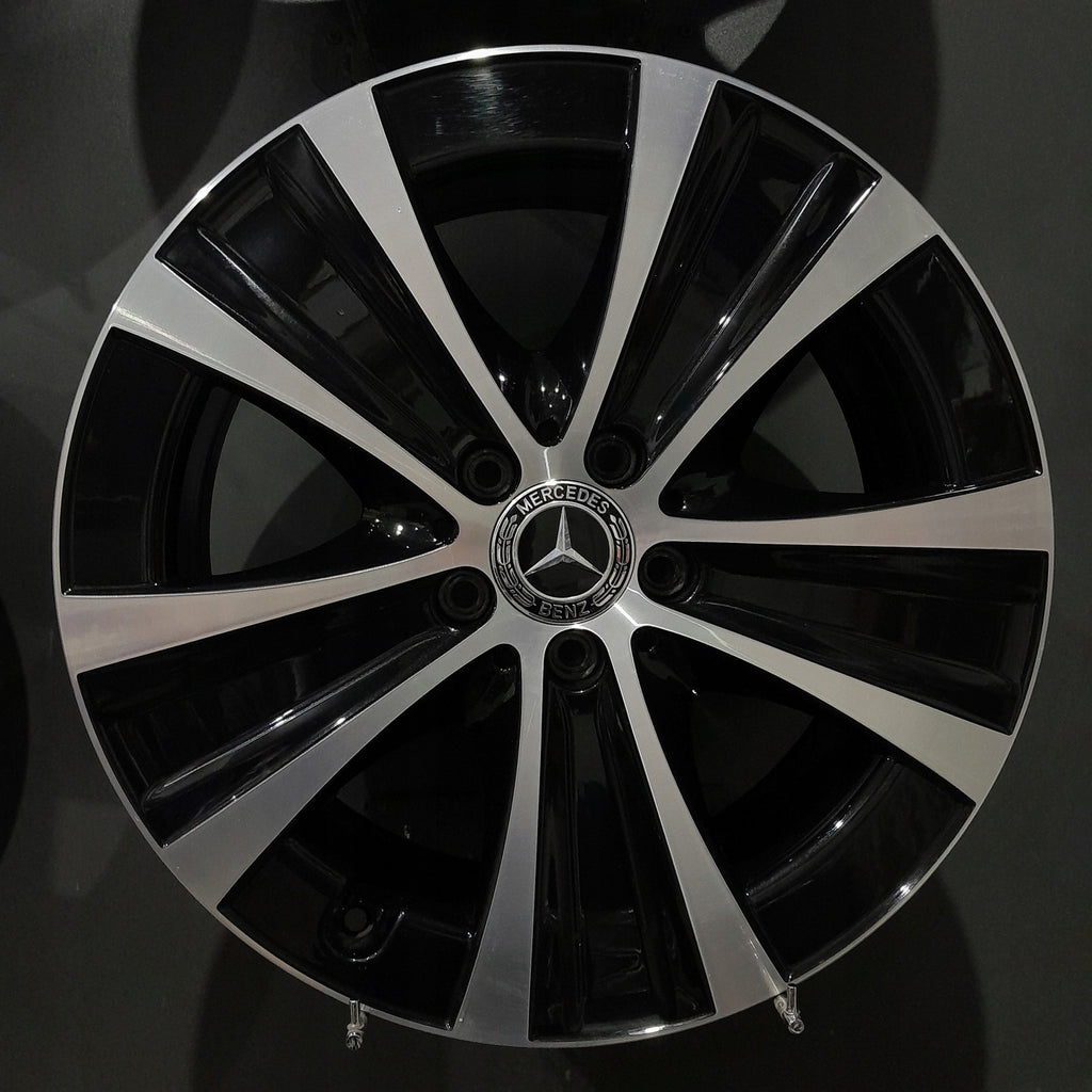 4x Alufelge 18 Zoll 8.0" 5x112 43ET Glanz Schwarz A2134013700 Mercedes-Benz W213