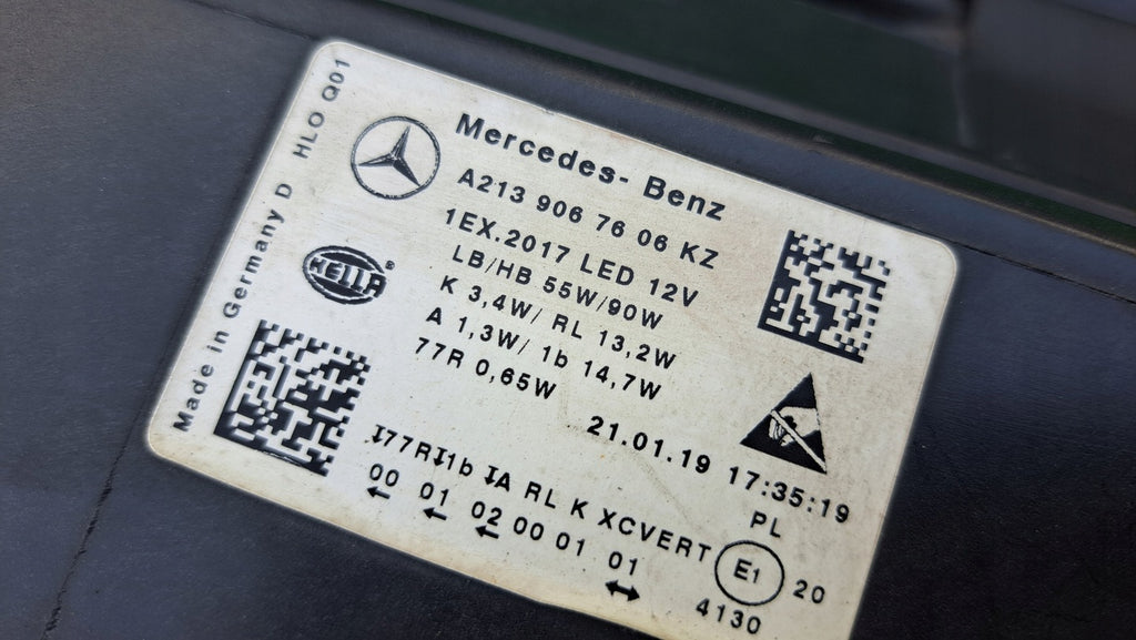 Frontscheinwerfer Mercedes-Benz W213 A2139067606KZ Full LED