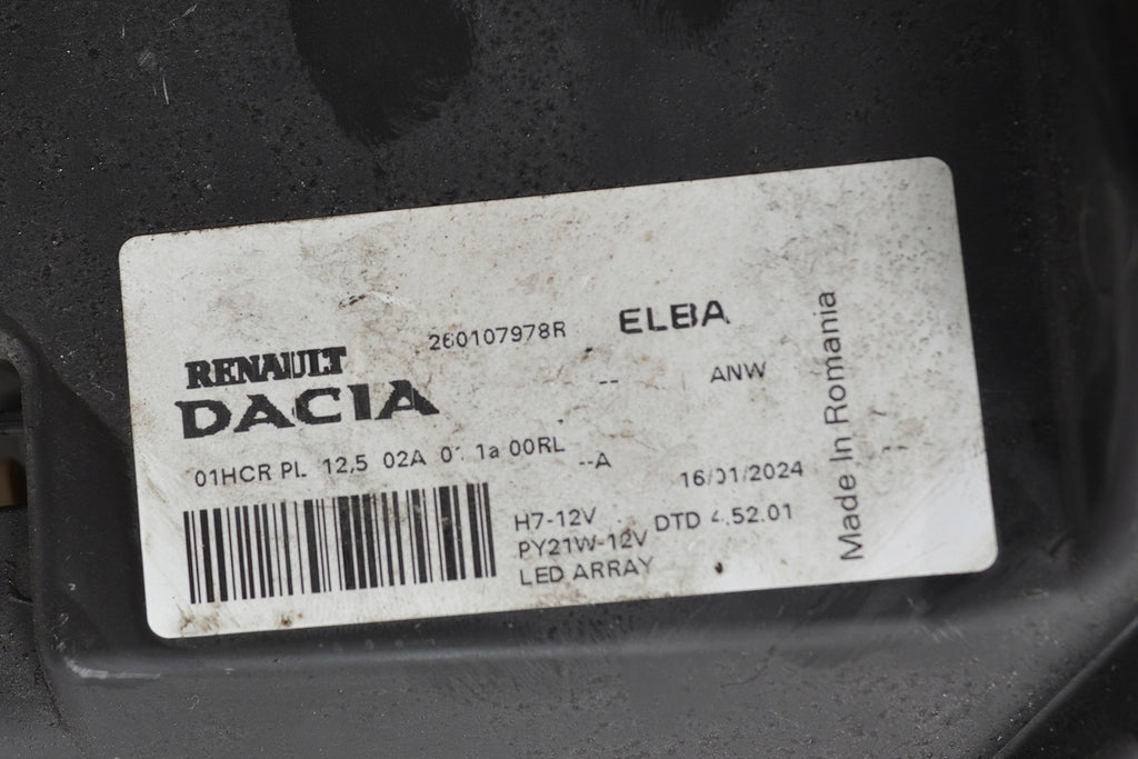 Frontscheinwerfer Dacia Sandero III 260107978R Rechts Scheinwerfer Headlight