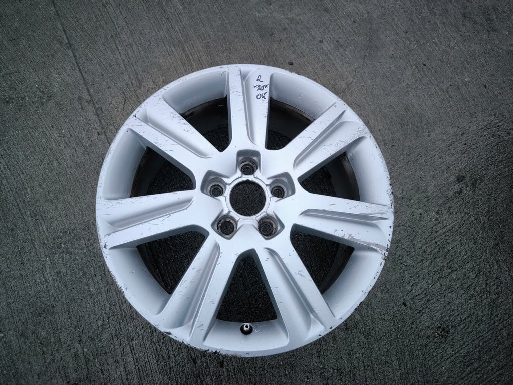 4x Alufelge 17 Zoll 7.5" 5x112 45ET Glanz Silber 8K0601025B Audi A5 A4 Rim Wheel FEL2054110040hb
