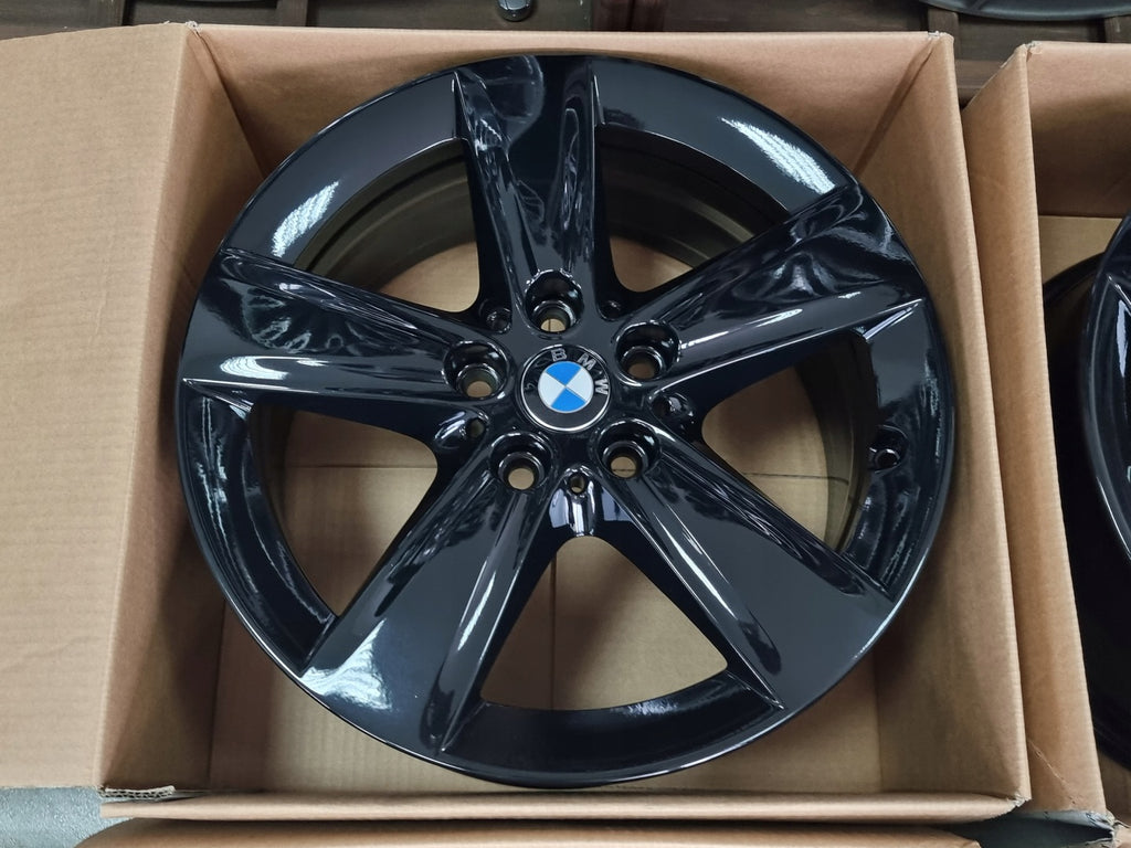1x Alufelge 17 Zoll 7.5" 5x120 54ET Schwarz 6855087 BMW 2 Active Tourer F45 F46 FEL4045222742rs