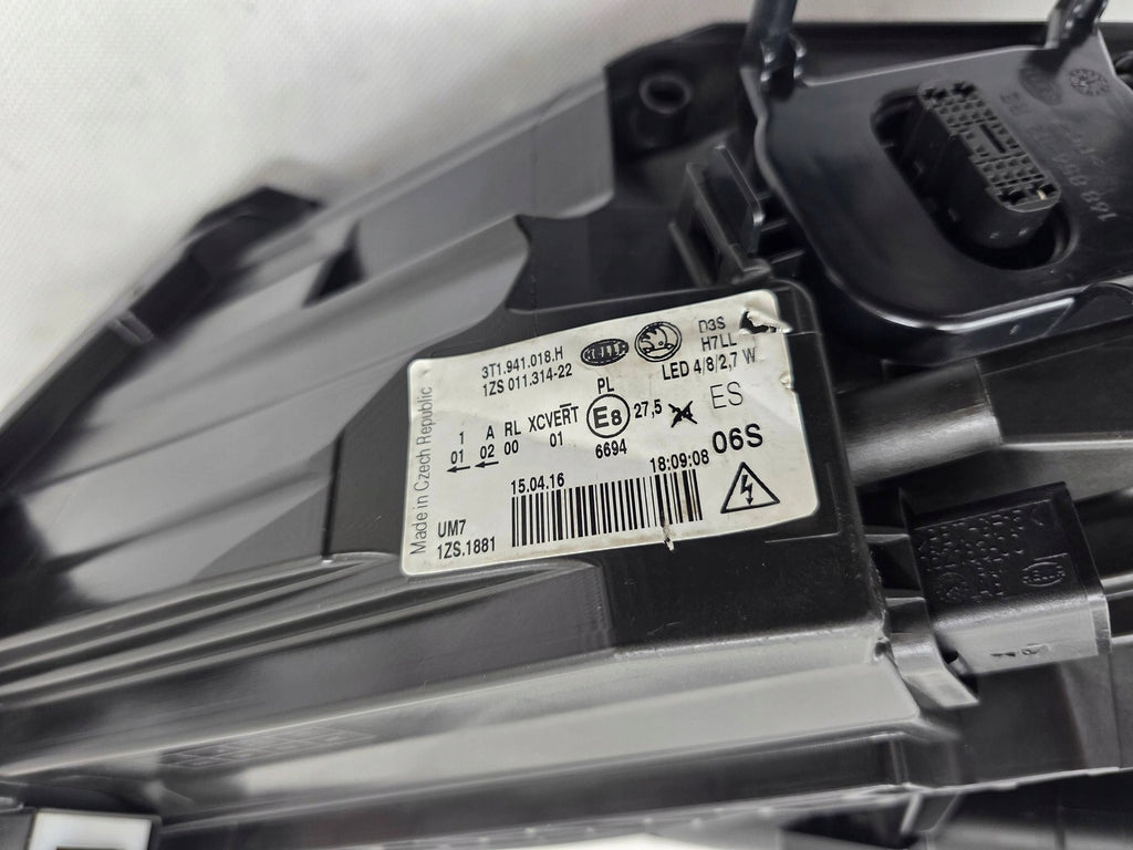 Frontscheinwerfer Skoda Superb II 3T1941018H Xenon Rechts Scheinwerfer Headlight