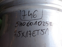 Load image into Gallery viewer, 1x Alufelge 17 Zoll 7.5" 5x112 51ET Glanz Silber 5H0601025E VW Golf Viii FEL7605240307xc
