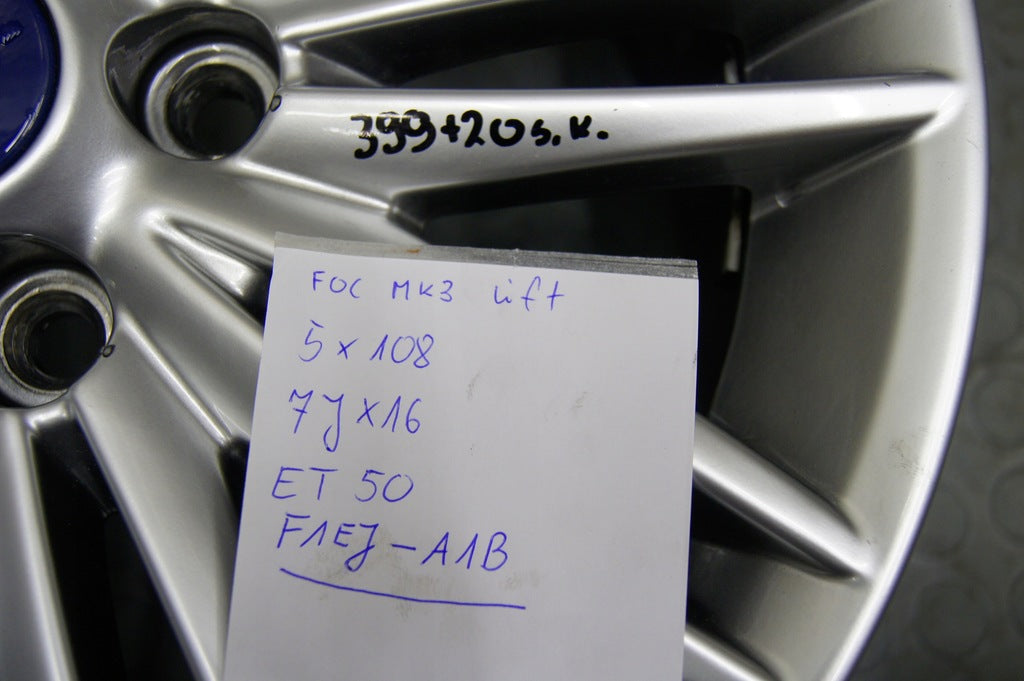 1x Alufelge 16 Zoll 7.0" 5x108 50ET Glanz Silber F1EJ-A1B Ford Mondeo Rim Wheel FEL8301867273yw