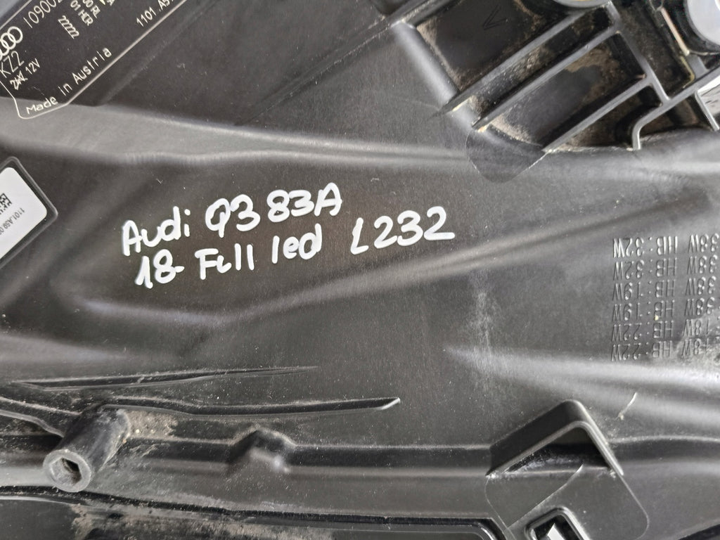 Frontscheinwerfer Audi Q3 83A941011 Full LED Links Scheinwerfer Headlight SCH4679052415aw
