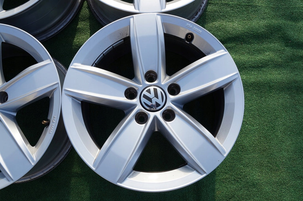 4x Alufelge 16 Zoll 6.5" 5x112 33ET Glanz Silber 7N0071496C VW Tiguan Sharan FEL8073918601ft