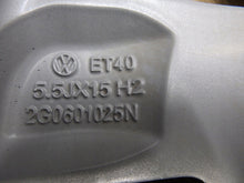 Load image into Gallery viewer, 1x Alufelge 15 Zoll 5.5" 5x100 40ET Glanz Silber 2G0601025 VW Polo Rim Wheel FEL5494462352mf