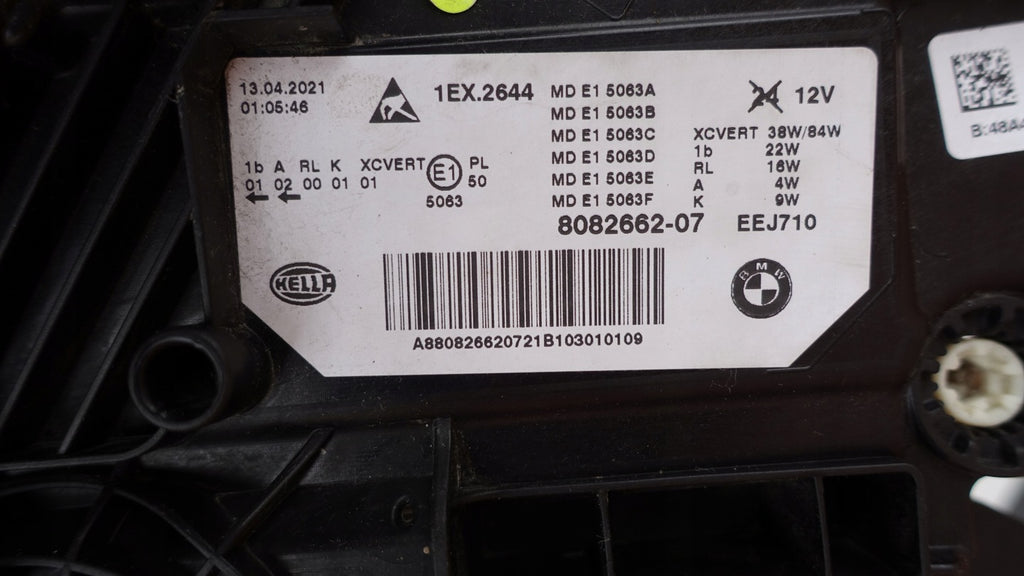Frontscheinwerfer BMW 5 G30 8082662-07 Laser Rechts Scheinwerfer Headlight SCH4341001078fg