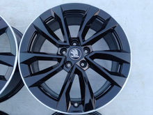 Load image into Gallery viewer, 4x Alufelge 18 Zoll 7.0" 5x112 45ET Glanz Schwarz 57A601025AS Skoda Kodiaq FEL5801188221cs