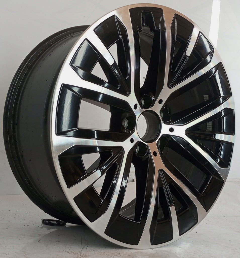 1x Alufelge 19 Zoll 8.5" 5x112 30ET Glanz Schwarz A2144014100 Mercedes-Benz FEL3762252138vf