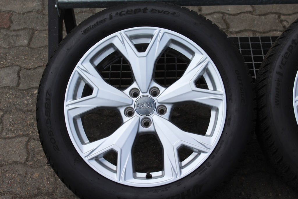 4x Alufelge 17 Zoll 7.0" 5x100 43ET Glanz Silber 82A601025S Audi Rim Wheel FEL7005776193nv