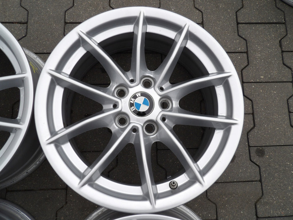 4x Alufelge 16 Zoll 6.5" 5x112 22ET Glanz Silber BMW Rim Wheel FEL2864618507hn
