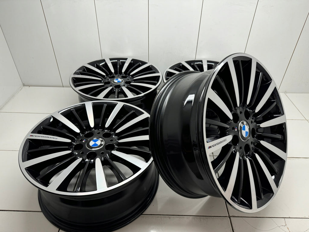 4x Alufelge 18 Zoll 8.0" 5x120 34ET Glanz Silber BMW F30 E90 Rim Wheel FEL2195966726mp