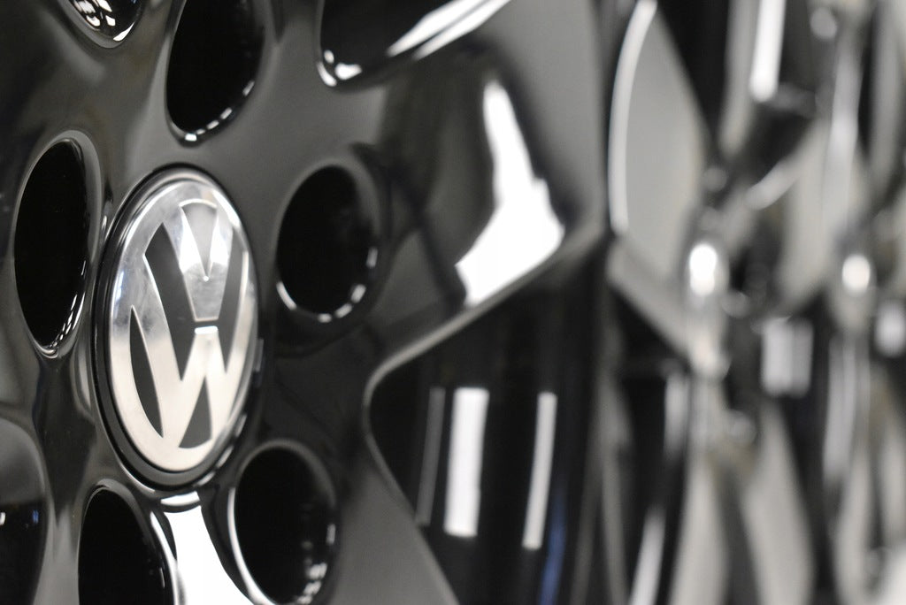 4x Alufelge 17 Zoll 7.5" 5x112 47ET Glanz Schwarz 3C0601025E VW Passat Rim Wheel FEL6301059352wh