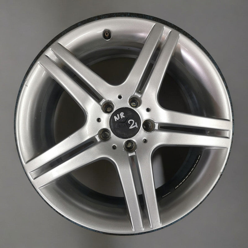 1x Alufelge 18 Zoll 8.5" 5x112 30ET Matt Silber A2034015602 Mercedes-Benz W203