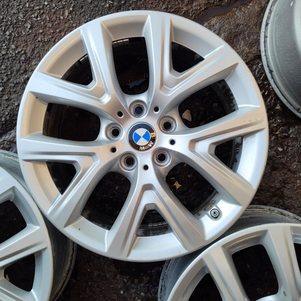 4x Alufelge 17 Zoll 6.5" 5x112 39ET Glanz Silber 6856076 BMW F39 F48 Rim Wheel FEL5277648434vp