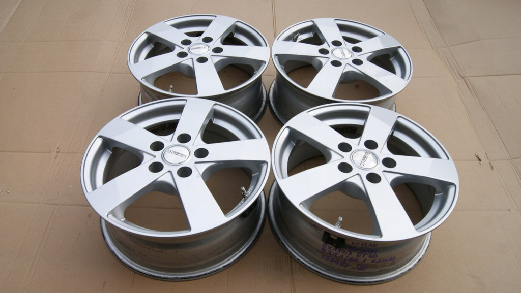 4x Alufelge 16 Zoll 6.5" 5x114.3 Nissan I Rim Wheel FEL3230276446yt