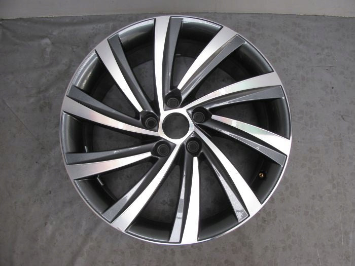 1x Alufelge 18 Zoll 7.5" 5x112 48ET Glanz Graphit 5E3601025AG Skoda Octavia