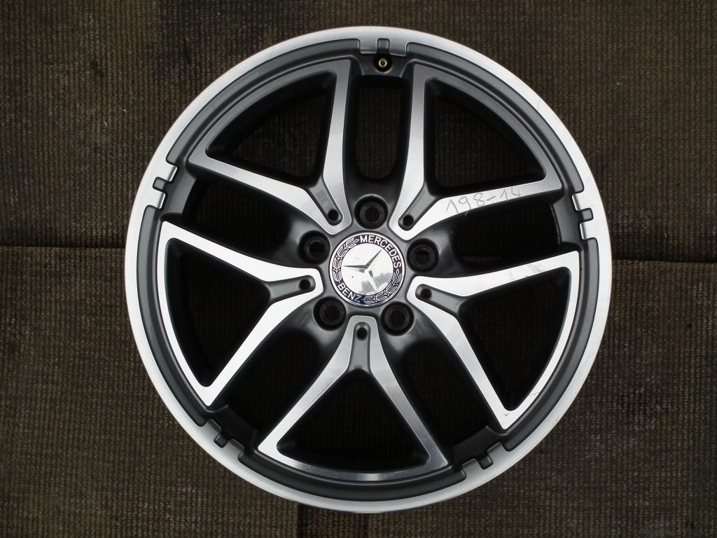 1x Alufelge 17 Zoll 7.5" 5x112 52,5ET Glanz Grau Mercedes-Benz W246 Rim Wheel FEL2673382398at