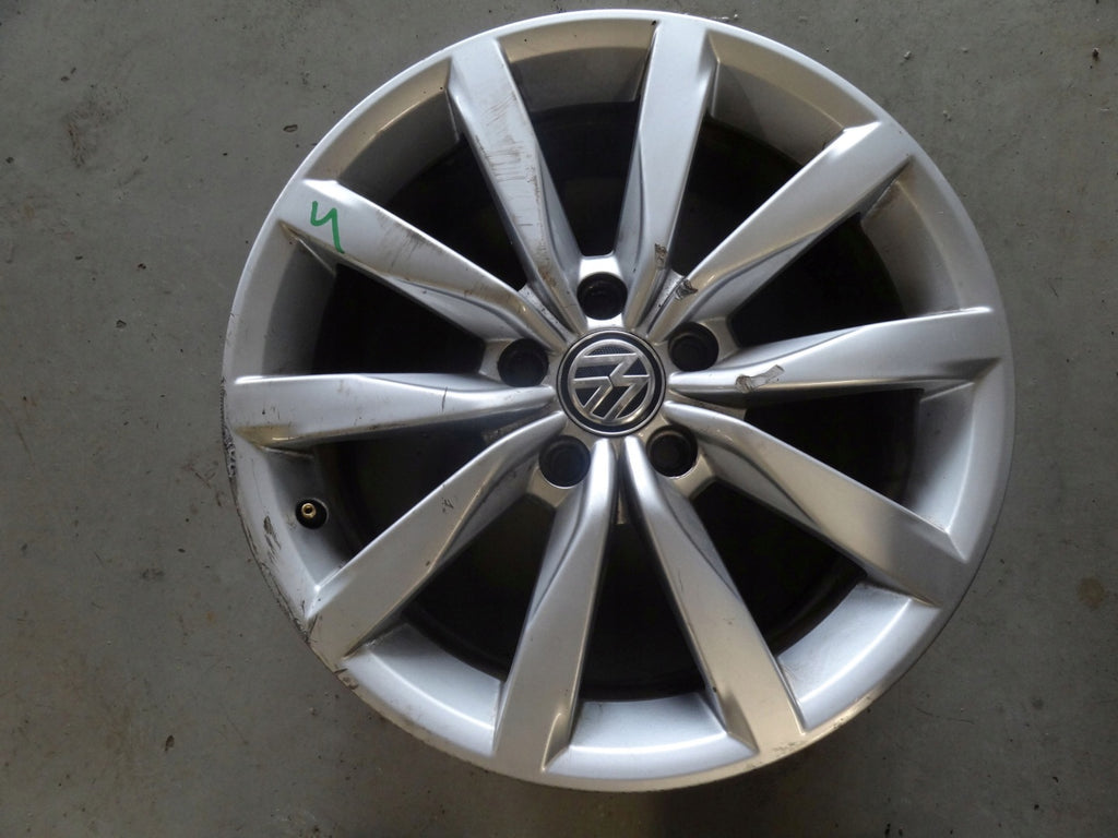 1x Alufelge 17 Zoll 7.0" 5x112 49ET Glanz Silber 5G0601025BF VW Rim Wheel FEL1638693552ke