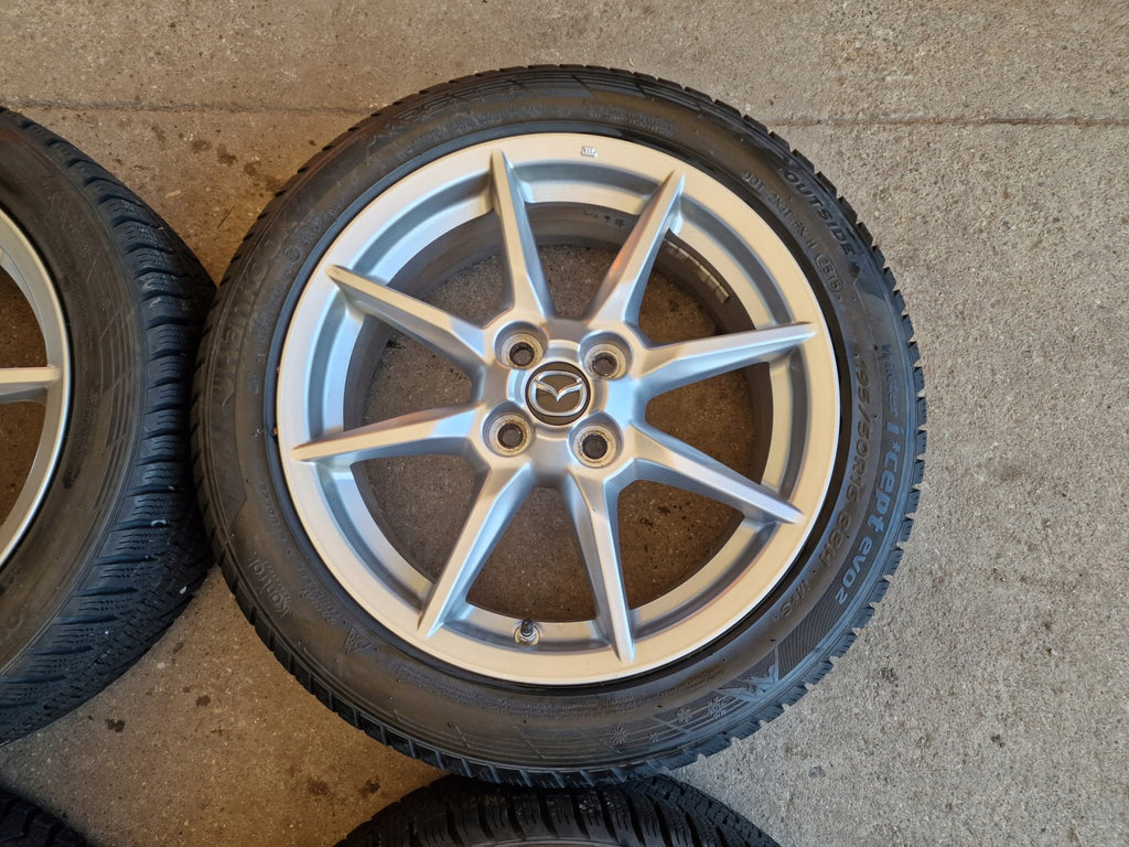 4x Alufelge 16 Zoll 6.5" 4x100 Glanz Silber 9965G36560 Mazda Mx-5 Mx5 I FEL1465786733od