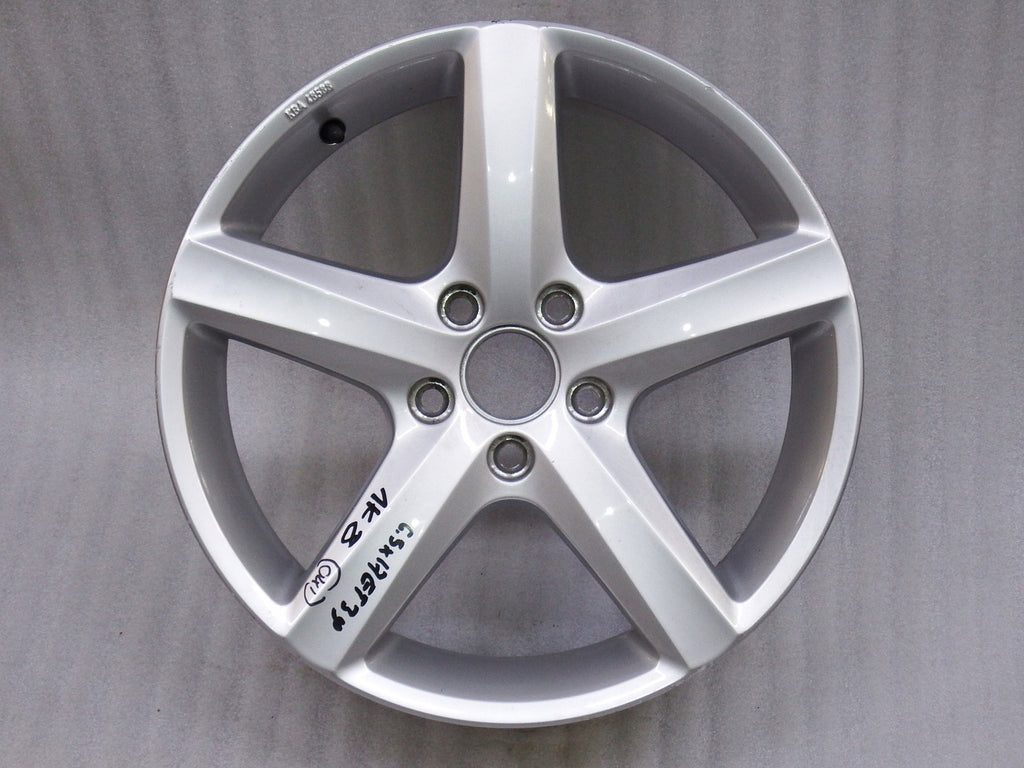 1x Alufelge 17 Zoll 6.5" 5x112 39ET Glanz Silber 1K8071497A VW Scirocco