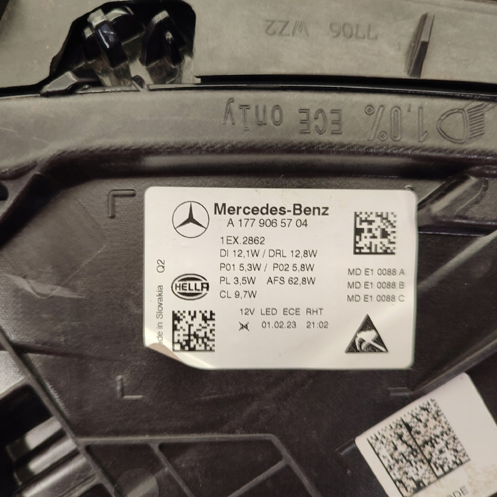 Frontscheinwerfer Mercedes-Benz W177 A1779065704 Full LED Links Headlight SCH9715452057zb