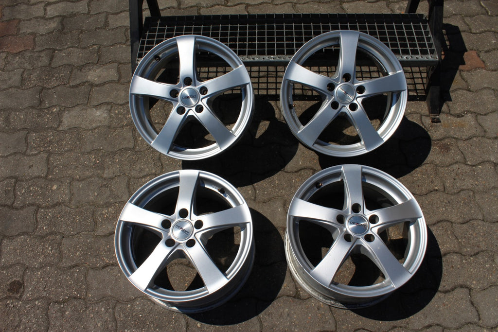4x Alufelge 16 Zoll 6.5" 5x108 40ET Glanz Silber KBA-47675 Rim Wheel FEL9107595735us