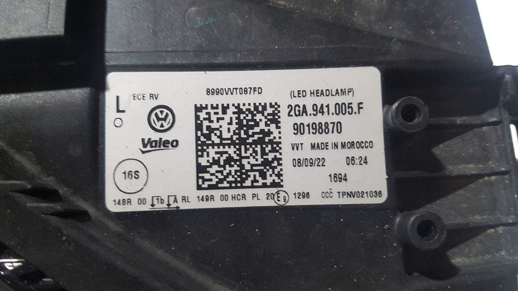 Frontscheinwerfer VW T-Roc T Roc 2GA941005F LED Links Scheinwerfer Headlight SCH7653882117xx