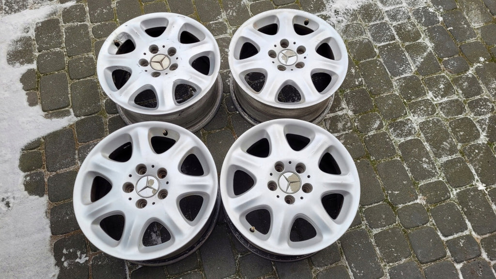 4x Alufelge 16 Zoll 7.5" 5x112 46ET Glanz Silber A2204010102 Mercedes-Benz W220 FEL2553186442yh