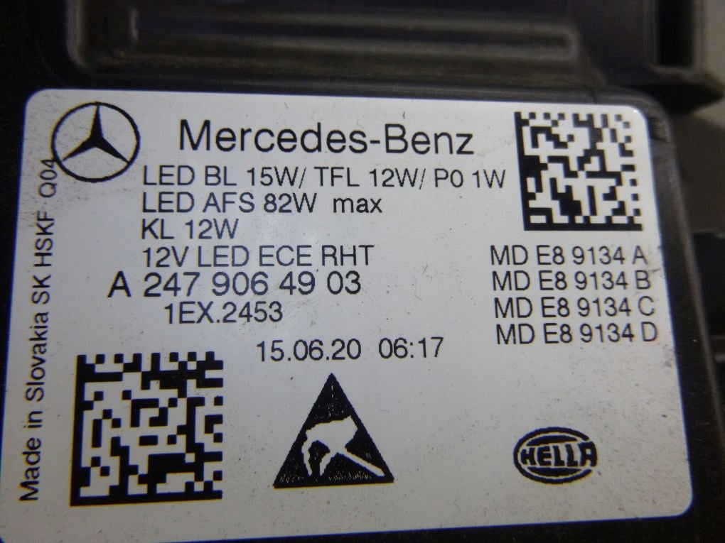 Frontscheinwerfer Mercedes-Benz A2479064903 LED Links Scheinwerfer Headlight