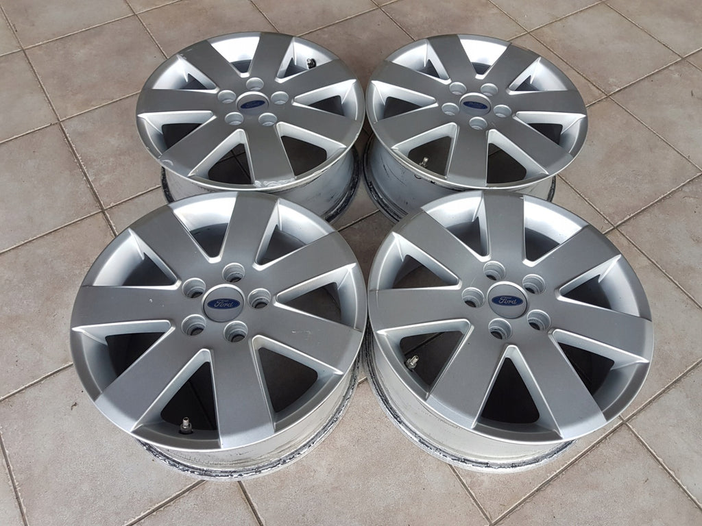 4x Alufelge 16 Zoll 6.5" 5x108 52 5ET Glanz Silber Ford Mondeo I Focus Cmax FEL3466299258wx