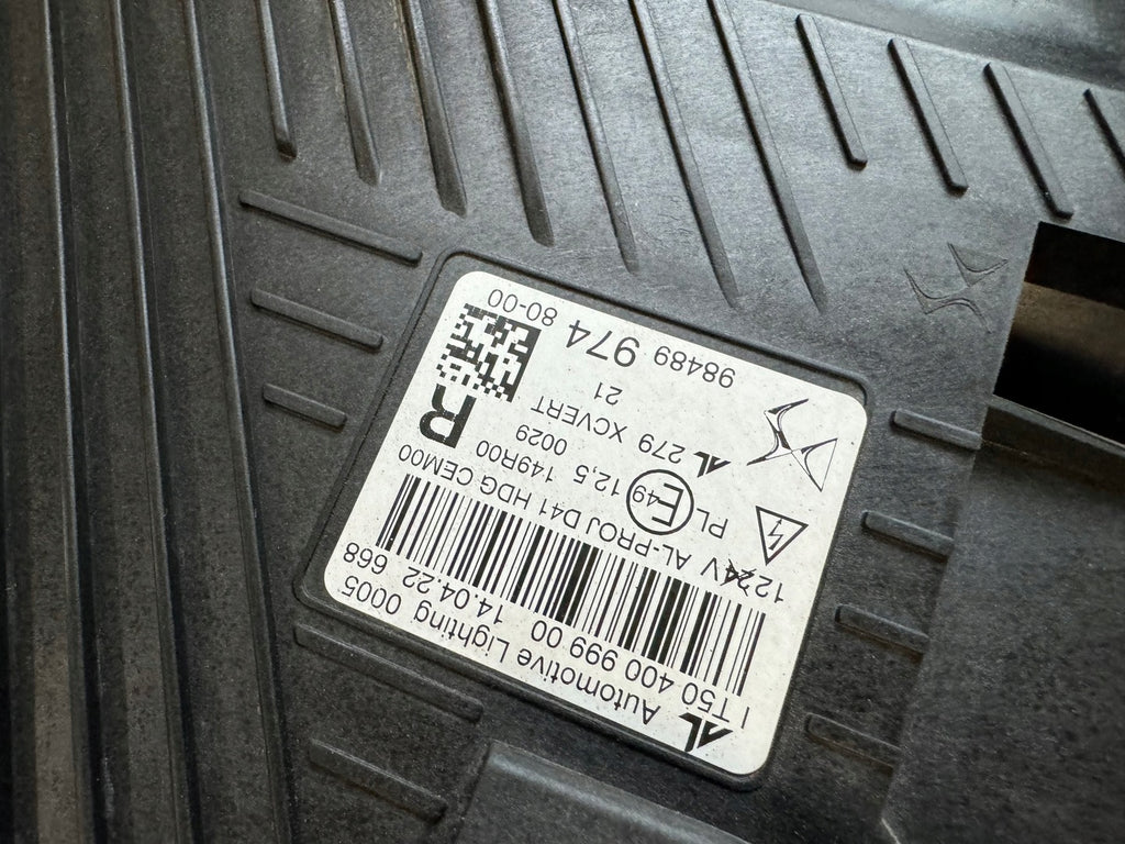 Frontscheinwerfer Citroën Ds4 9848997480 Rechts Scheinwerfer Headlight SCH1225651018jh