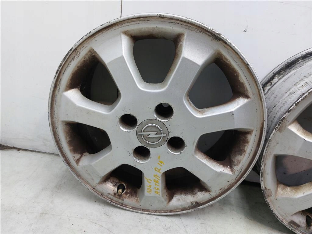 4x Alufelge 15 Zoll 6.0" 4x100 Matt Silber Opel Astra G Rim Wheel FEL2332060769nf