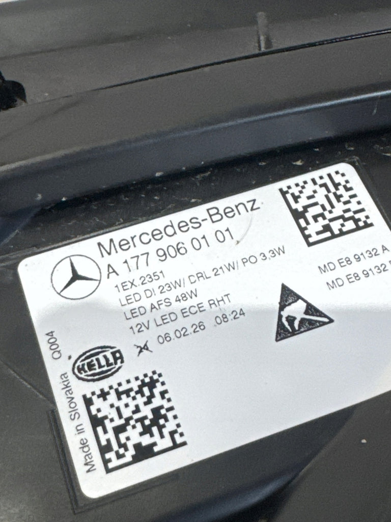 Frontscheinwerfer Mercedes-Benz W177 I A1779060101 LED Links Headlight SCH4120233754re