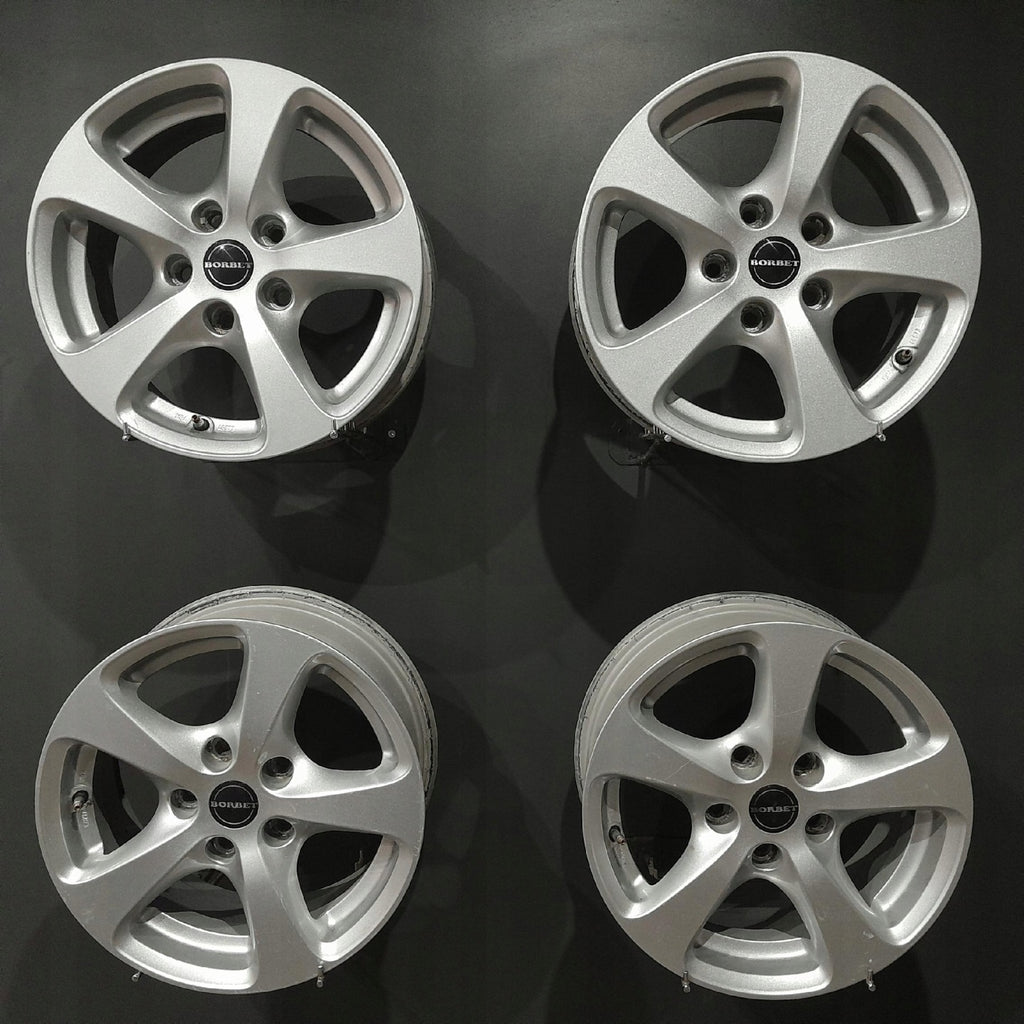 4x Alufelge 16 Zoll 7.0" 5x120 34ET Glanz Silber BMW 3 E91 F30 E90 F31 Rim Wheel FEL1042460298bd