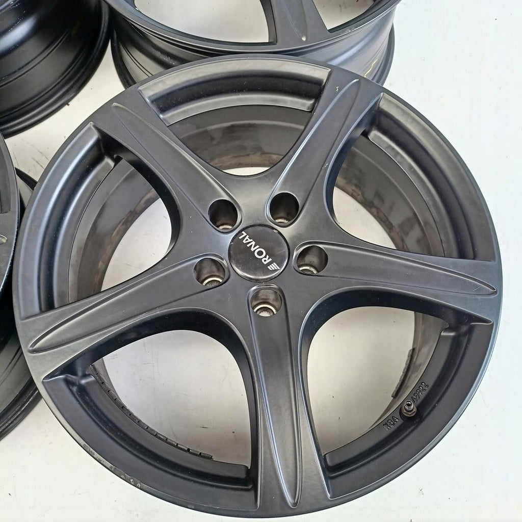 4x Alufelge 18 Zoll 8.0" 5x112 35ET Glanz Schwarz Audi I Rim Wheel FEL8804155122gp