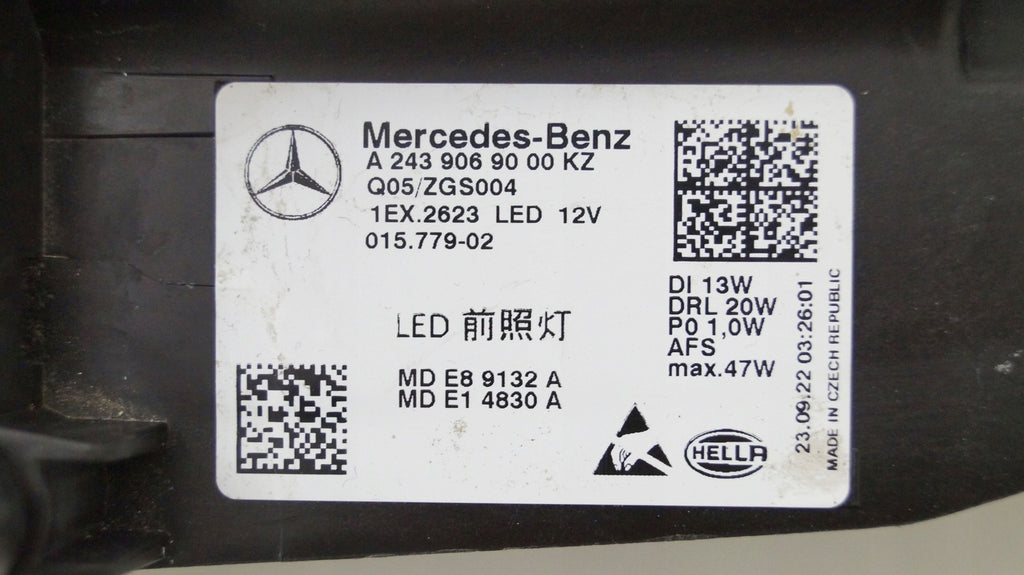 Frontscheinwerfer Mercedes-Benz Eqa Eqb 2439069000 LED Rechts Headlight SCH1301033655ij