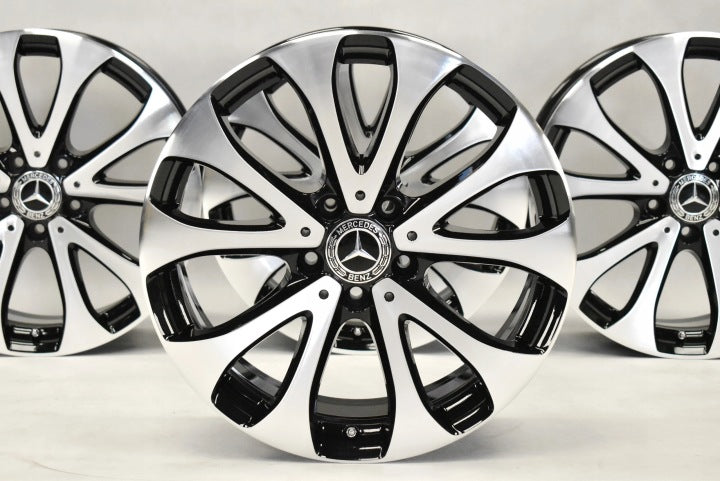 4x Alufelge 18 Zoll 8.0" 5x112 45ET Glanz Silber A2134011100 Mercedes-Benz W213 FEL5487811390bj