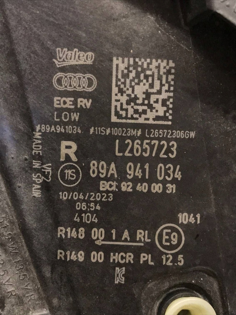 Frontscheinwerfer Audi E-Tron 89A941034 Full LED Rechts Scheinwerfer Headlight