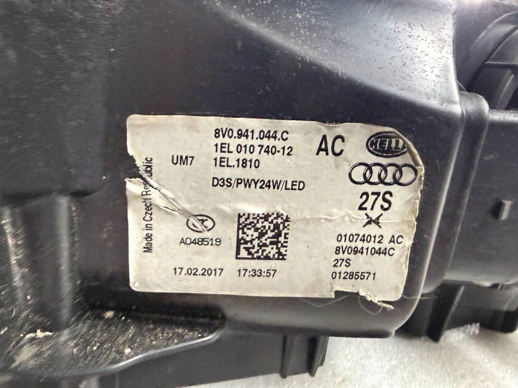 Frontscheinwerfer Audi A3 8V0941044C Rechts Scheinwerfer Headlight SCH9772624554av