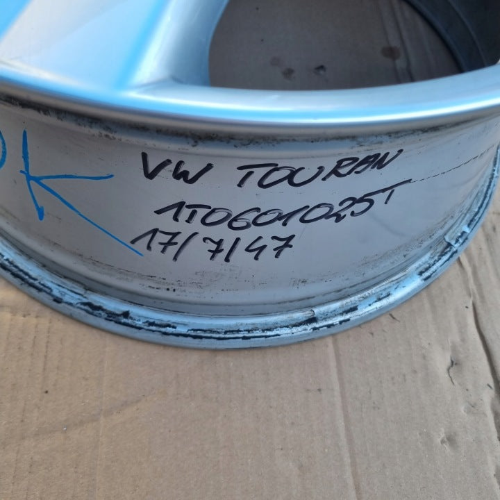 1x Alufelge 17 Zoll 7.0" 5x112 47ET Glanz Silber 1T0601025T VW Touran Rim Wheel FEL3515059364rc