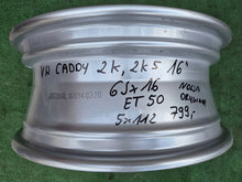 Laden Sie das Bild in den Galerie-Viewer, 1x Alufelge 16 Zoll 5x112 2K5601025J VW Caddy Rim Wheel FEL4441828122yw