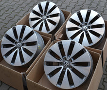 Load image into Gallery viewer, 4x Alufelge 18 Zoll 7.5&quot; 5x112 51ET Glanz Graphit 1K0601025 Mg Golf V Rim Wheel