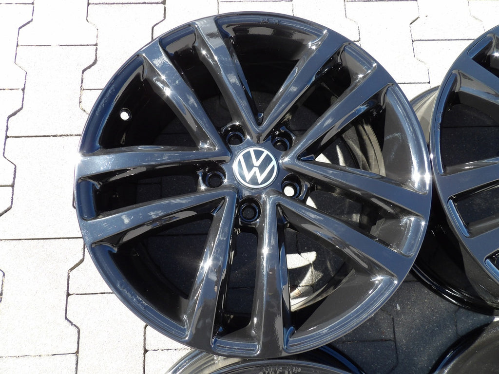 4x Alufelge 17 Zoll 7.5" 5x112 54ET Schwarz Audi I Rim Wheel FEL6824969158fr