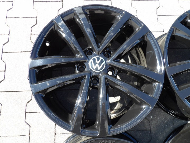 4x Alufelge 17 Zoll 7.5" 5x112 54ET Schwarz Audi I Rim Wheel FEL6824969158fr