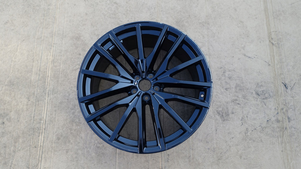 1x Alufelge 22 Zoll 9.5" 5x112 37ET Glanz Schwarz 9882610BLA BMW Rim Wheel FEL1645773620gw